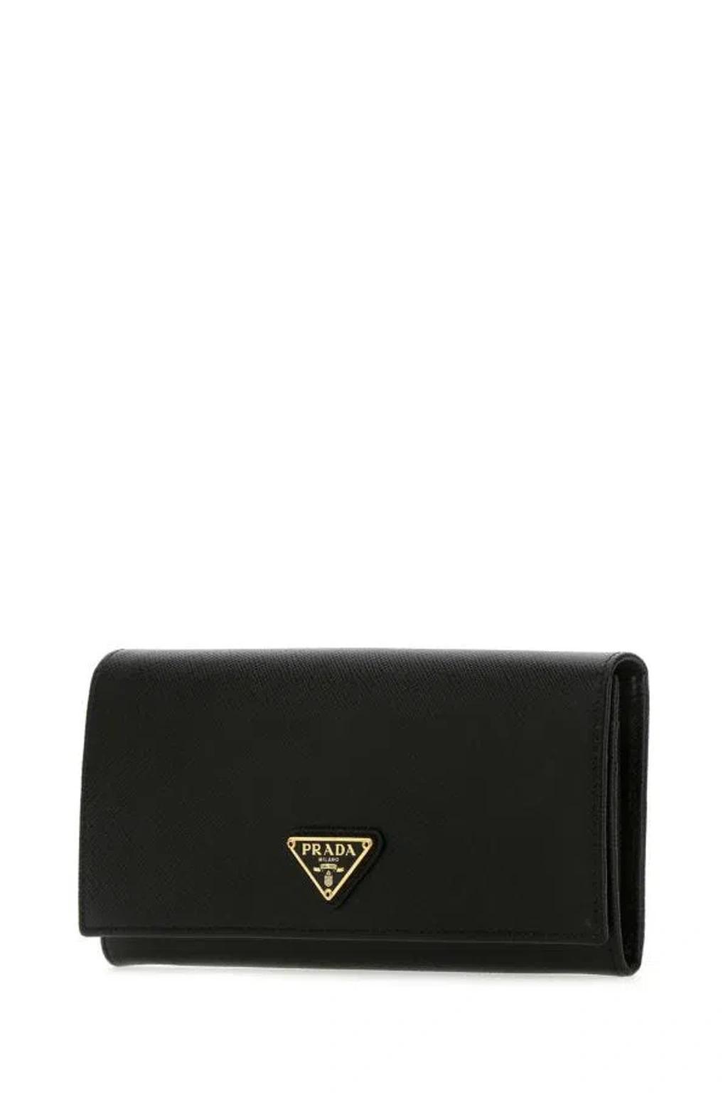 PRADA Black Leather Wallet Product Image