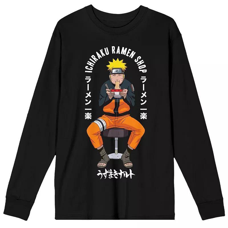 Men's Naruto Classic with Ichiraku Long Sleeve Tee, Size: XXL, Black Product Image