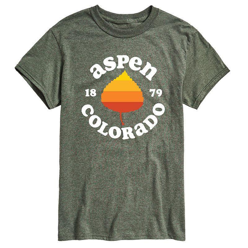 Men's Aspen Colorado Graphic Tee, Size: Small, Grey Blue Product Image