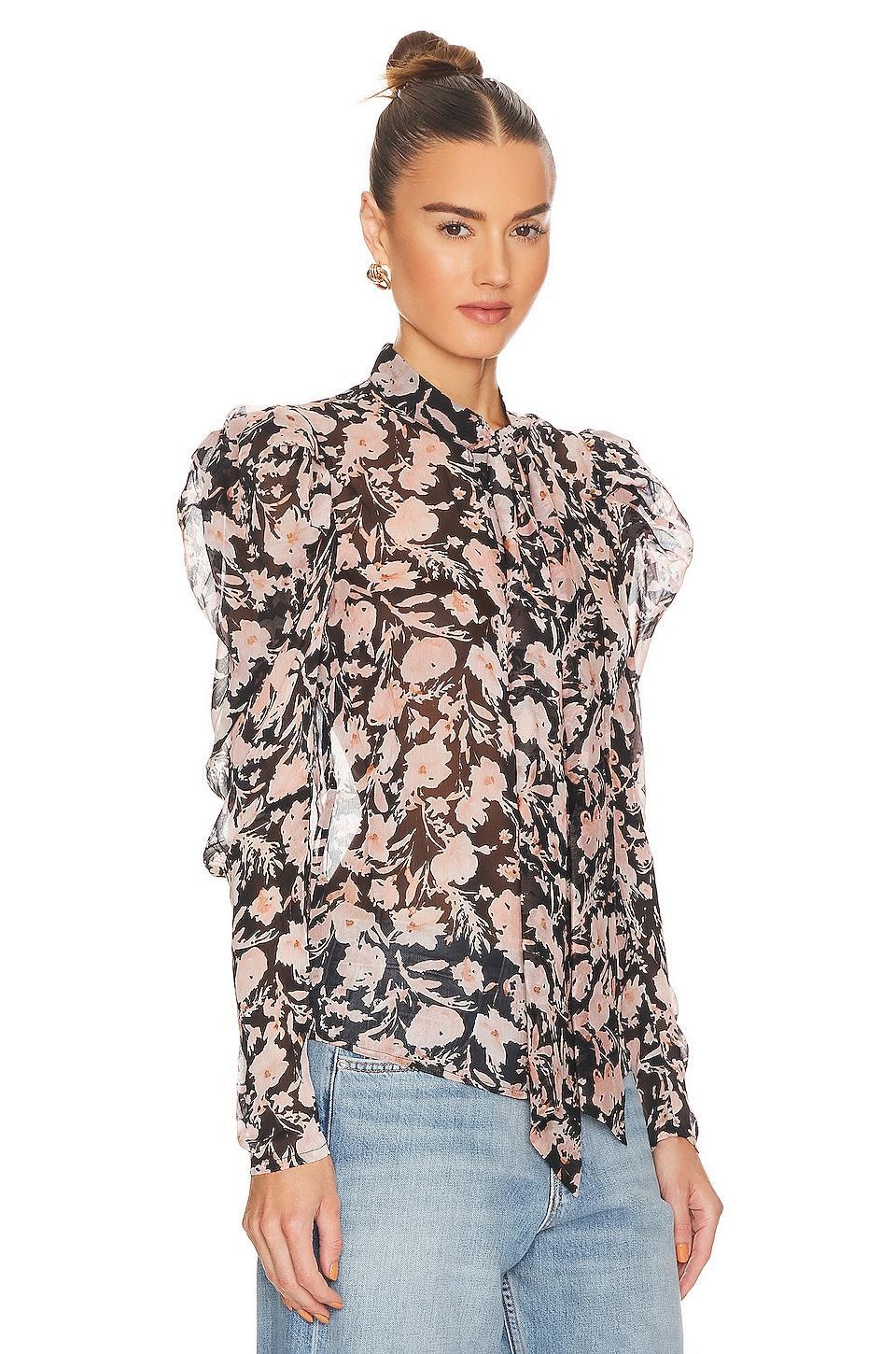 Amielie Floral Blouse Bardot Product Image