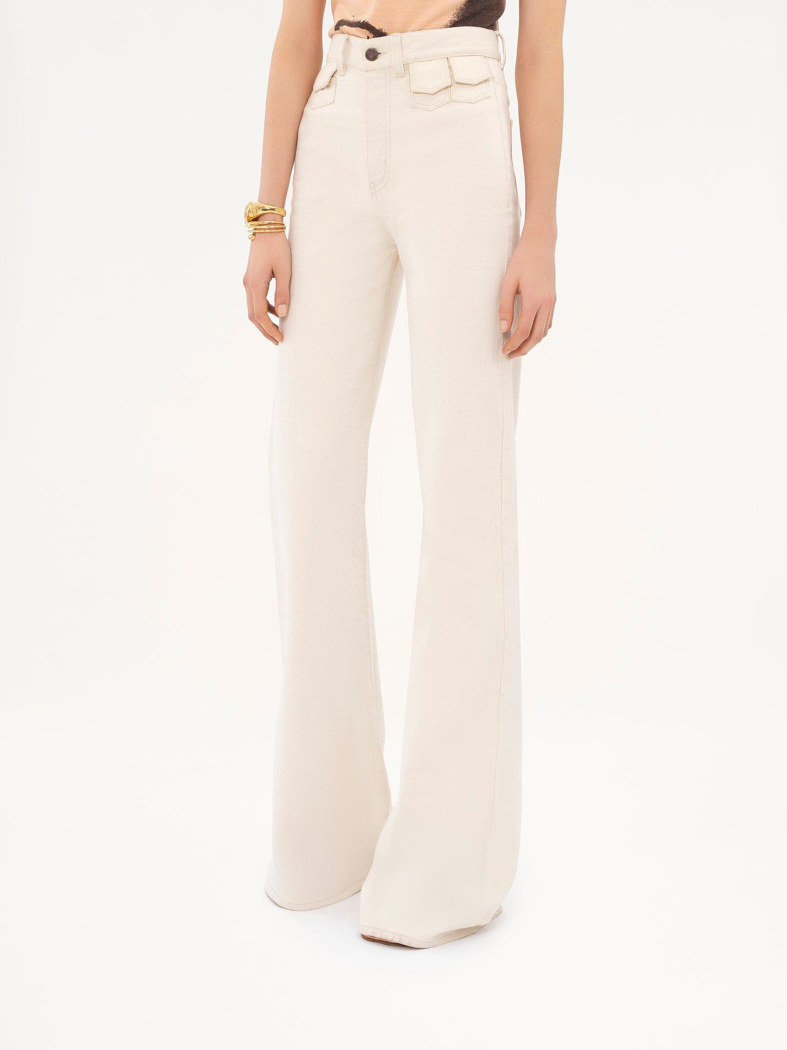 High-rise flare jeans in denim Product Image