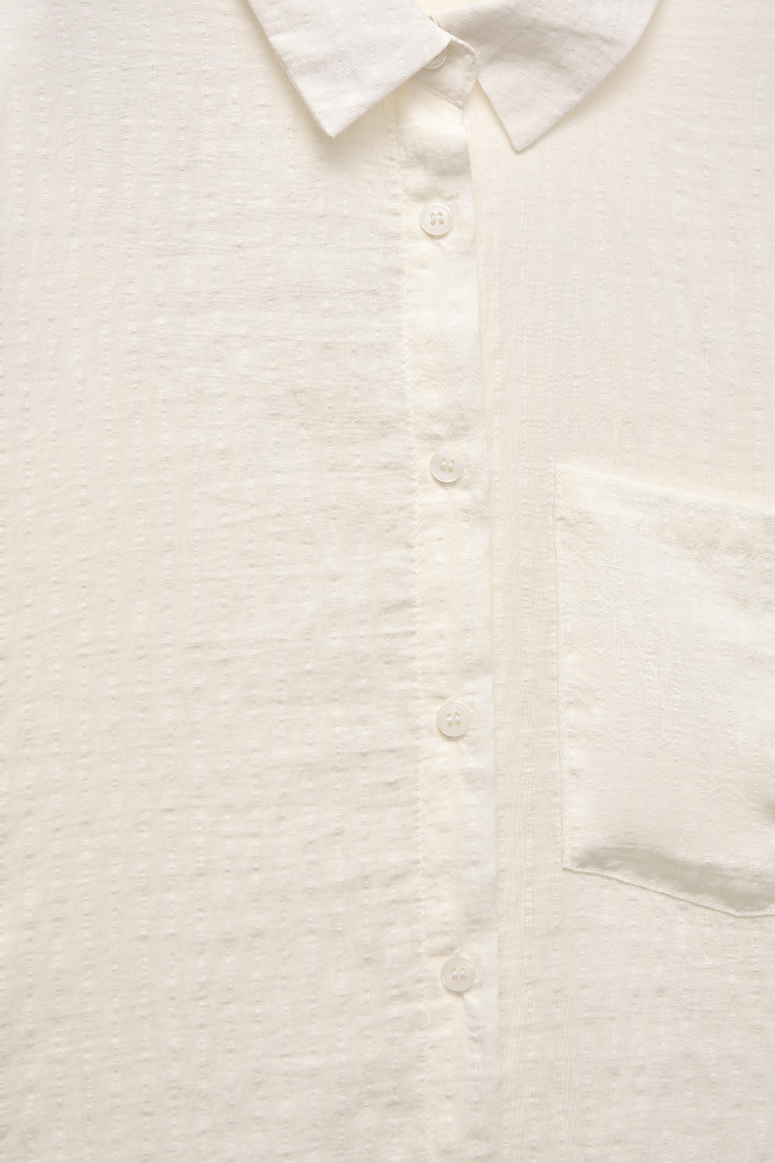 Semi-sheer oversize shirt Product Image