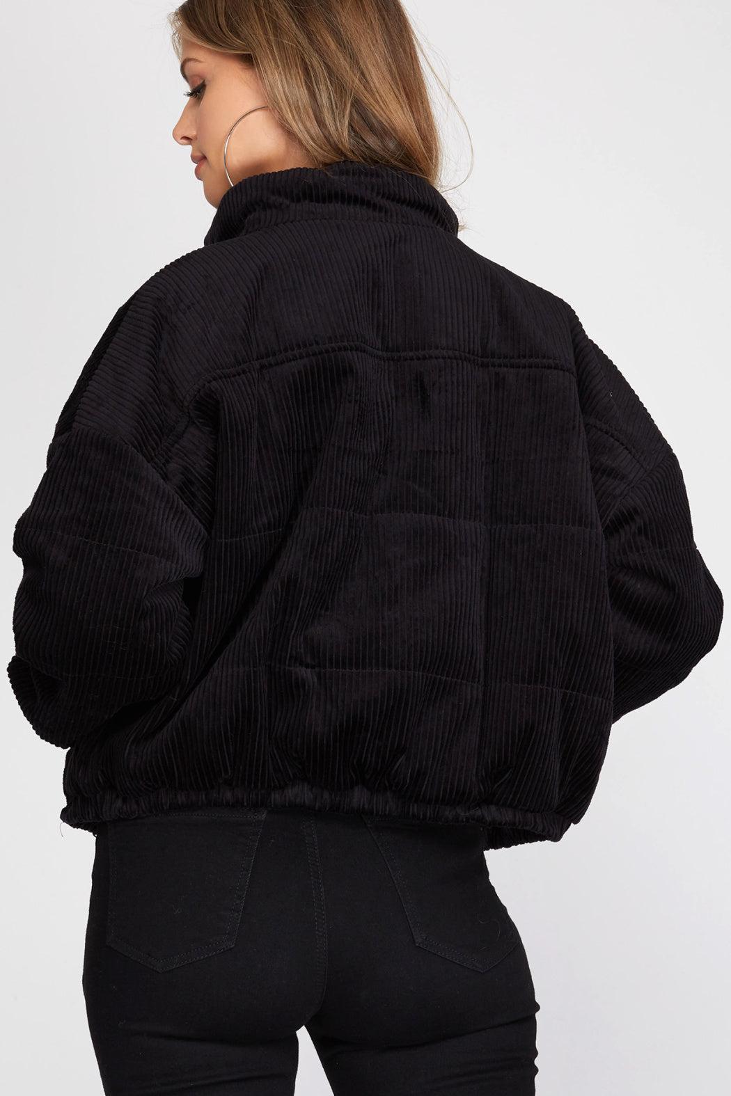 Corduroy Puffer Jacket Product Image