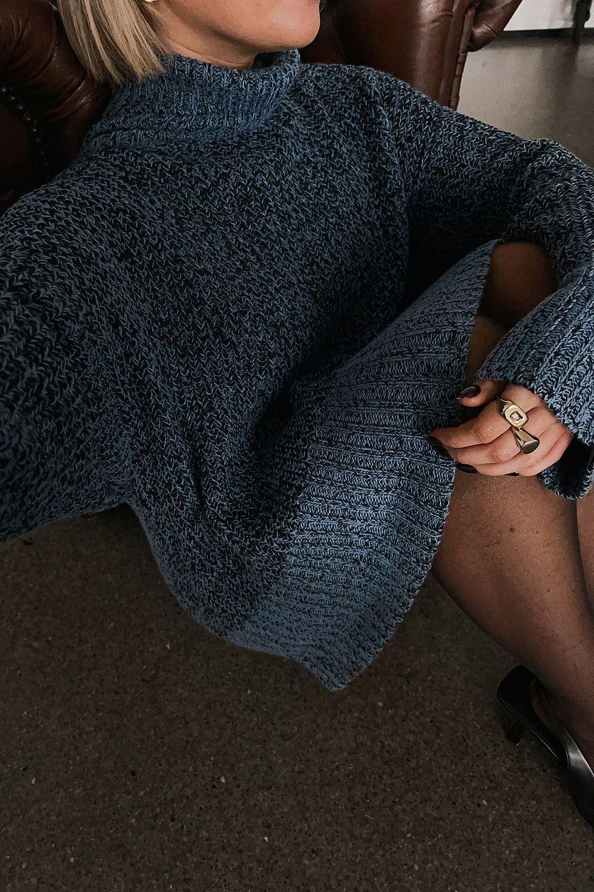 Turtleneck Knitted Sweater Product Image