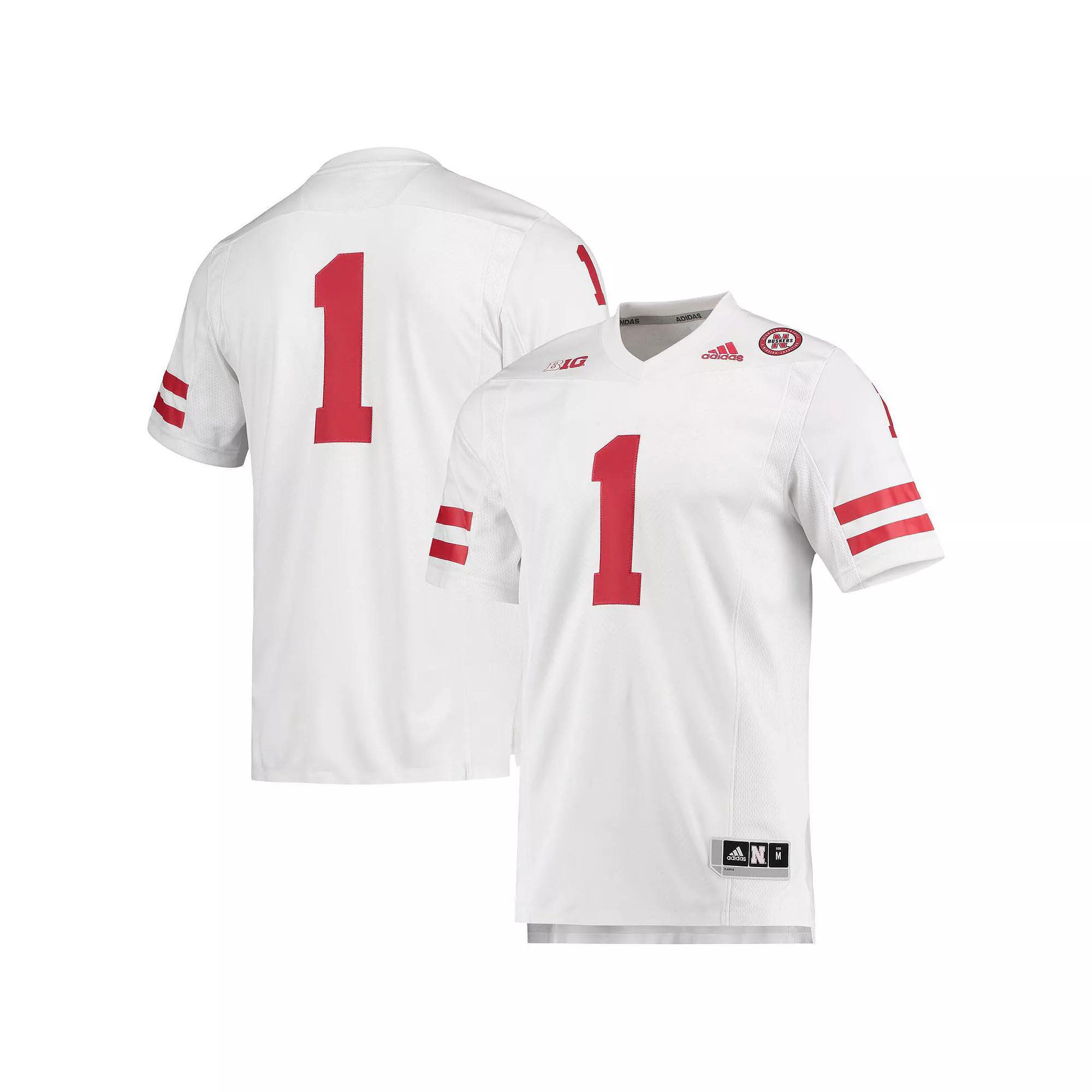 Mens adidas #1 Nebraska Huskers Team Premier Football Jersey Product Image