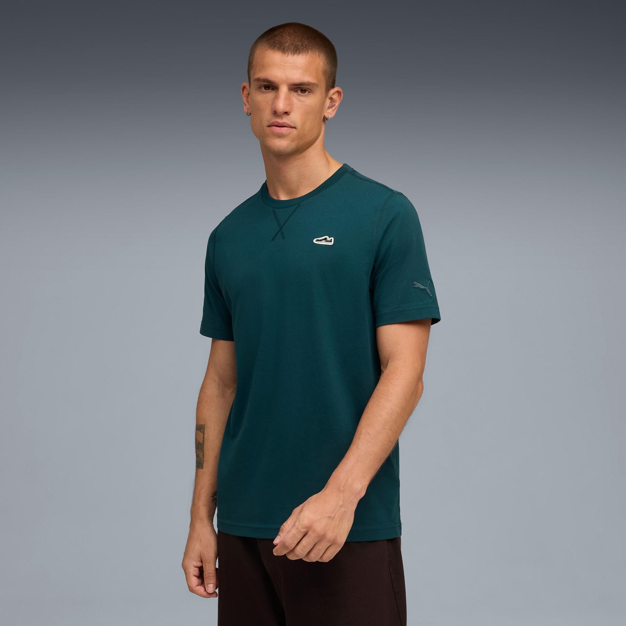 PUMA Wardrobe Essentials Suede Men's T-Shirt Product Image