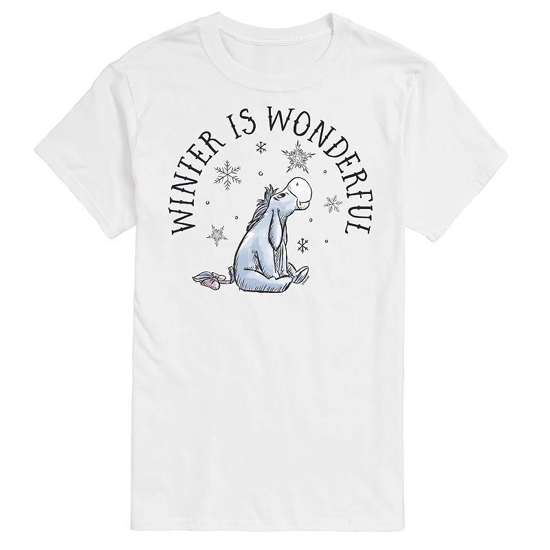Disney's Winnie The Pooh Men's Winter Is Wonderful Graphic Tee,  Product Image