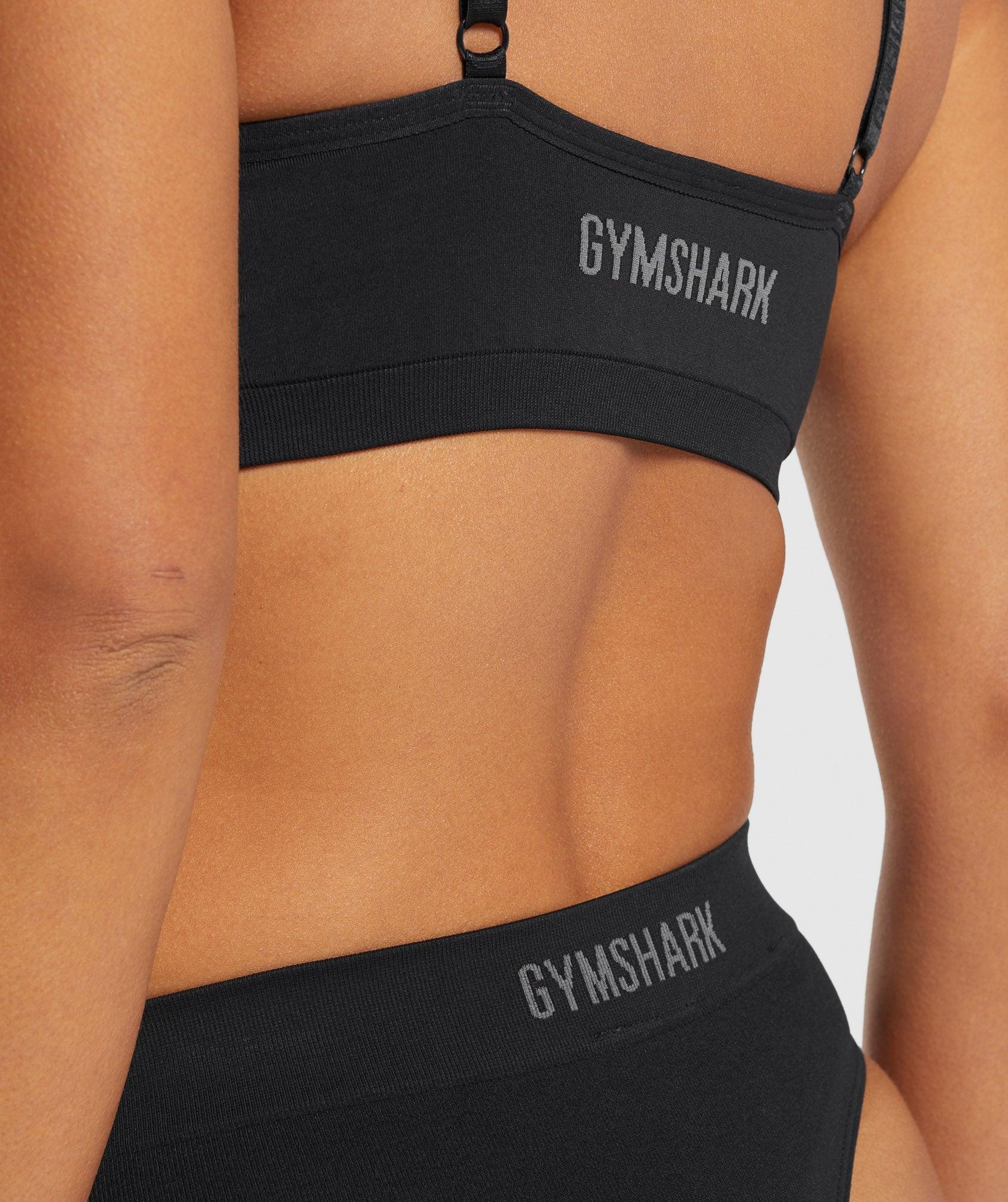 Gymshark Seamless High Waisted Thong - Black Female Product Image