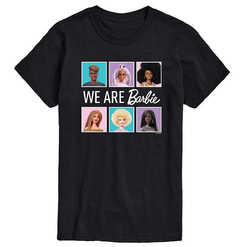 Big & Tall Barbie® We Are All Barbie Graphic Tee, Men's, Size: XL Tall, Black Product Image