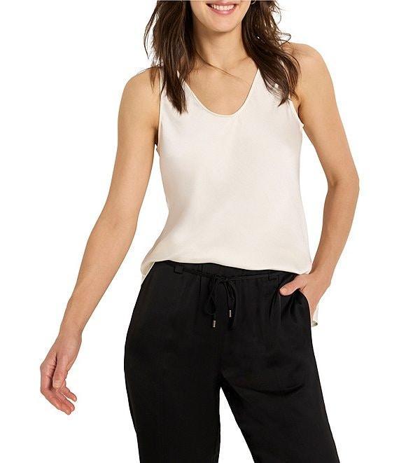 NIC + ZOE Day Gloss Scoop Neck Sleeveless Tank Product Image