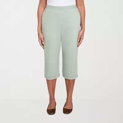 Alfred Dunner Santa Fe Womens Stretch Fabric Straight Capri Pant Product Image