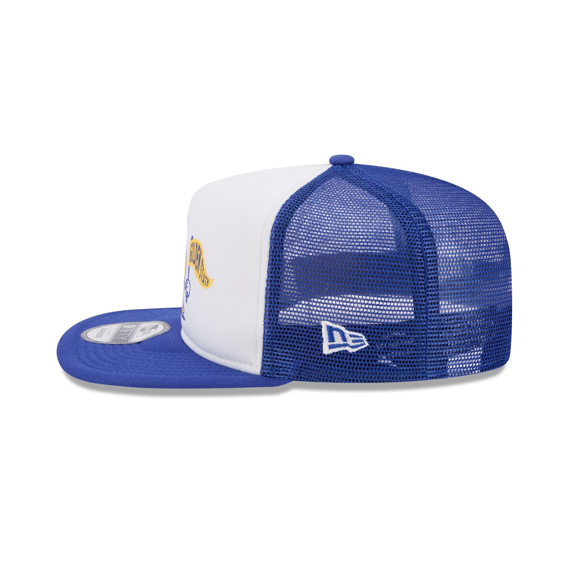 Golden State Warriors Court Sport 9FIFTY A-Frame Trucker Hat Male Product Image