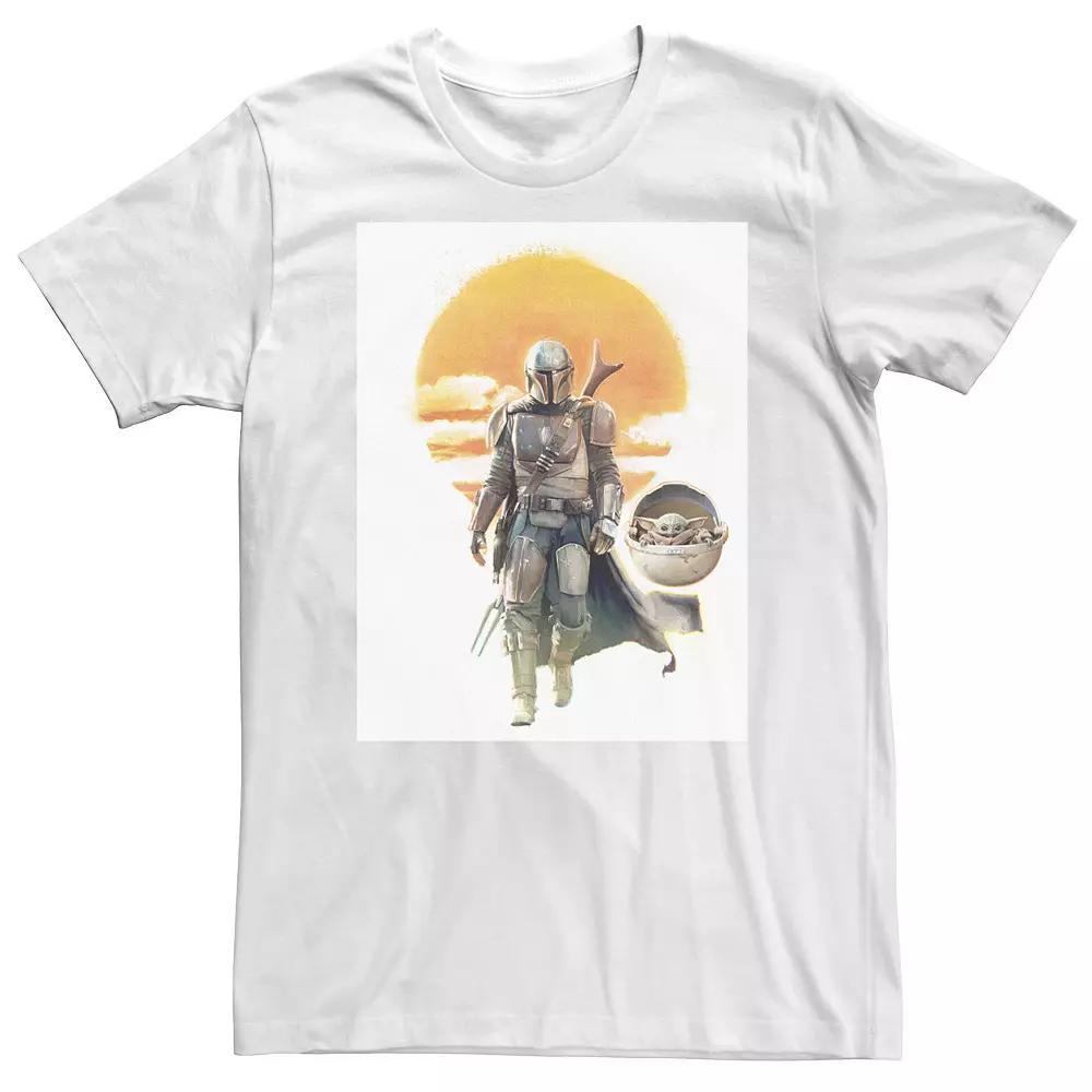 Big & Tall Star Wars The Mandalorian The Child Sunset Walk Portrait Tee, Men's,  Product Image