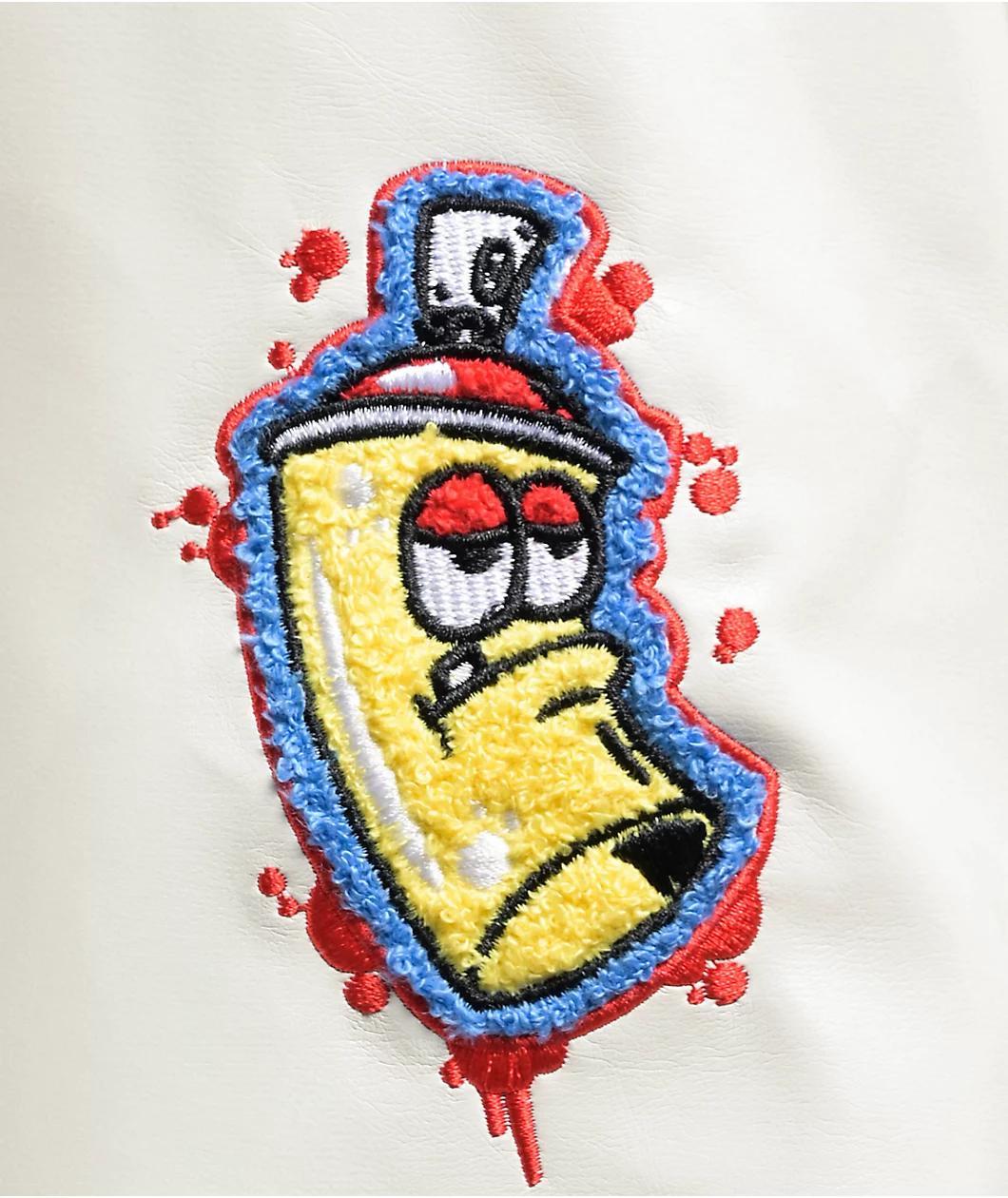 Empyre Cat A Tat Black & Cream Varsity Jacket Product Image