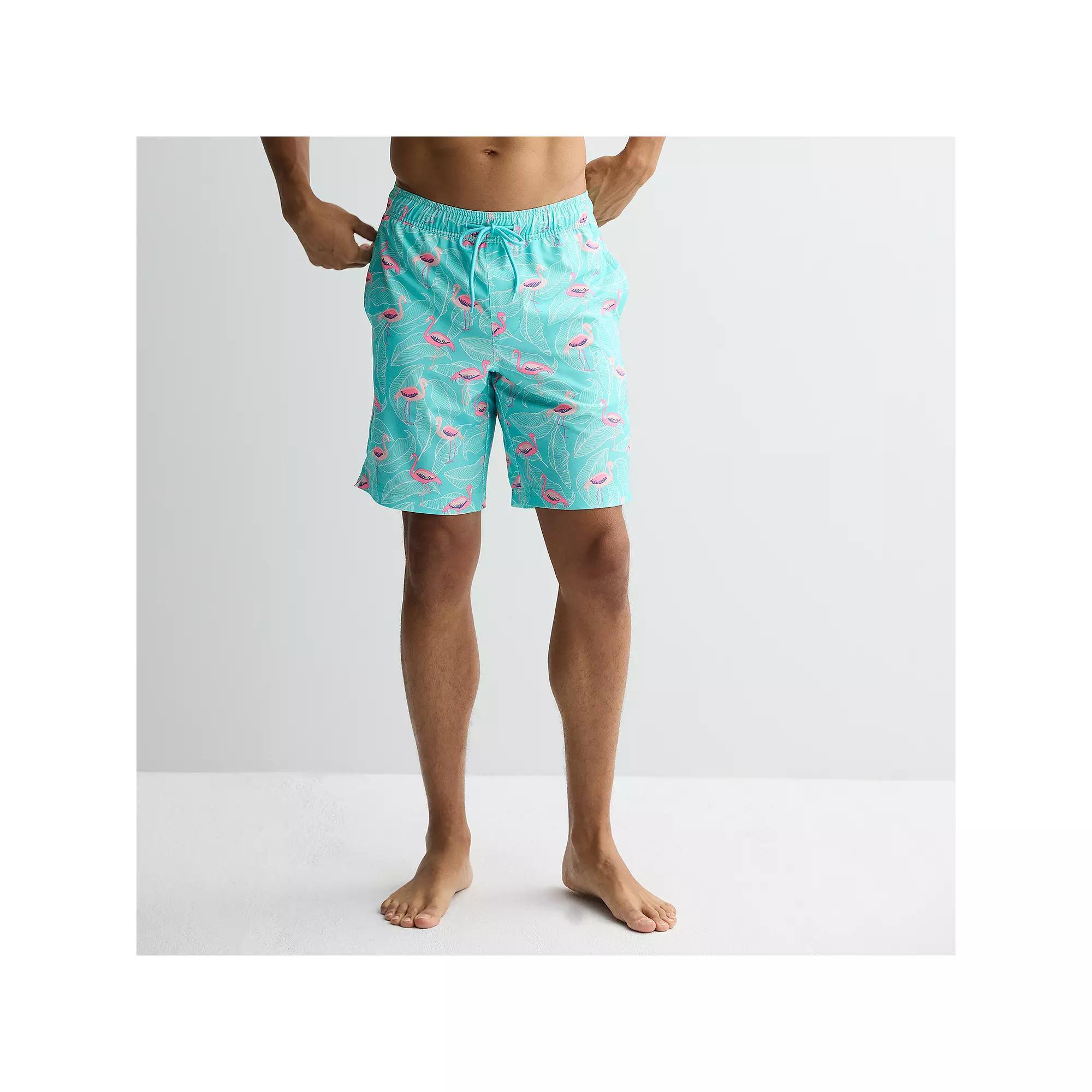 Men's Trinity Coast 9-Inch Printed Mesh Lined Swim Trunks,  Product Image