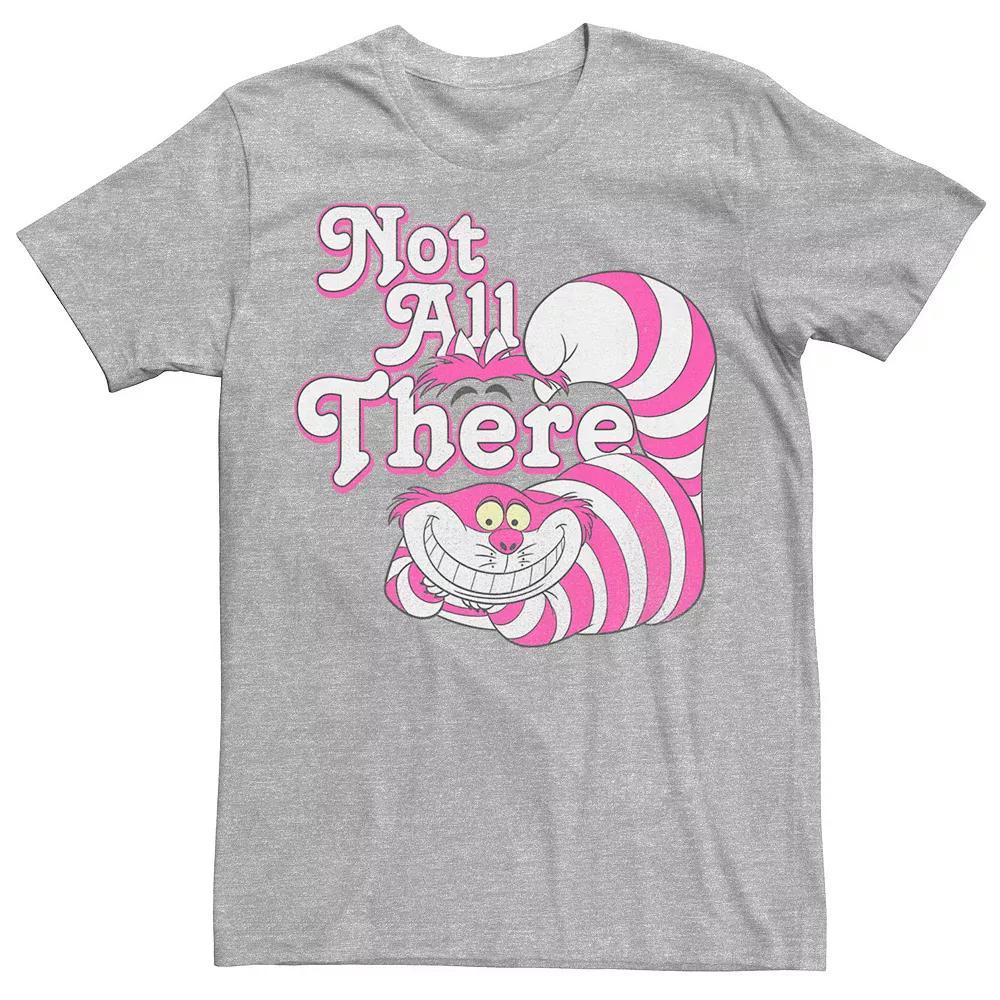 Disney's Alice In Wonderland Cheshire Cat "Not All There" Men's Tee, Size: 3XL, Athletic Grey Product Image