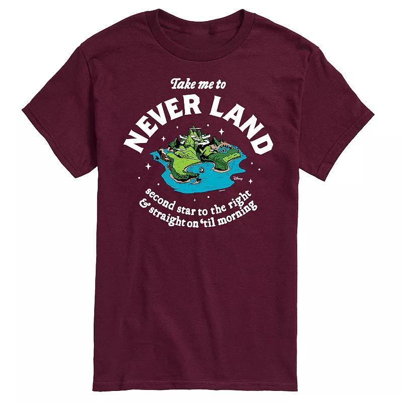 Disneys Peter Pan Mens Never Land Graphic Tee Product Image