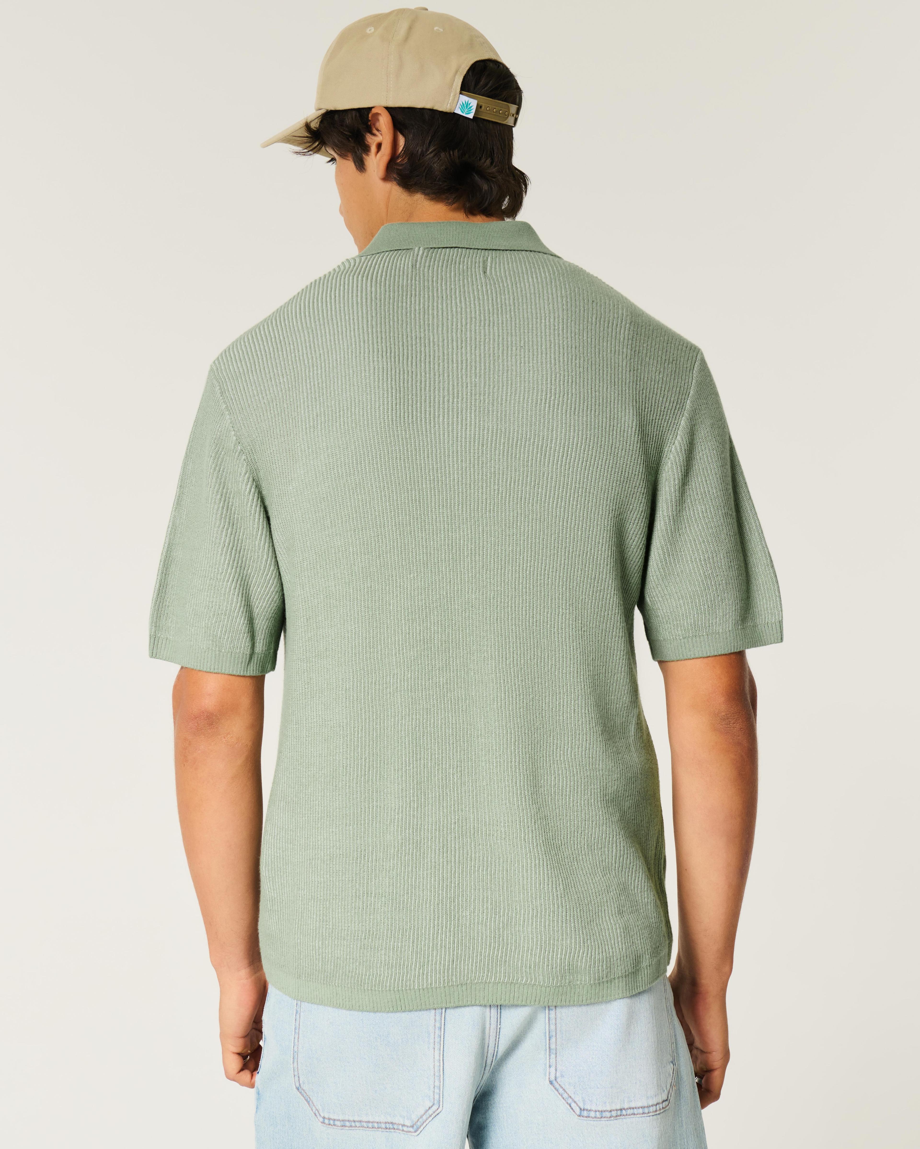 Boxy Pattern Sweater Polo Product Image