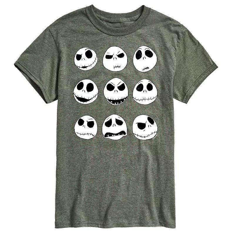 Disney's The Nightmare Before Christmas Jack Skellington Men's Grid Graphic Tee, Size: XXL, Green Product Image