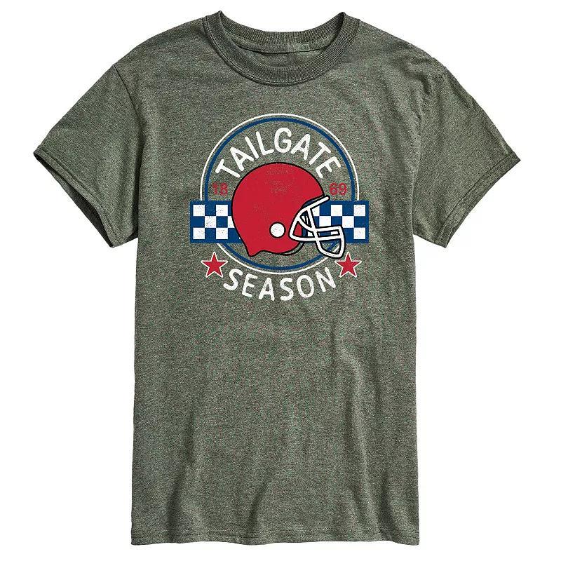 Men's Tailgate Season Graphic Tee, Size: XXL, Grey Green Product Image