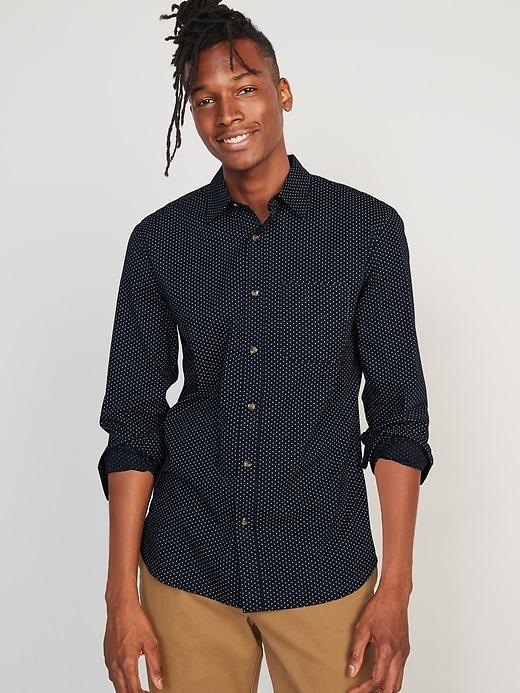 Slim Fit Built-In Flex Poplin Everyday Shirt Product Image