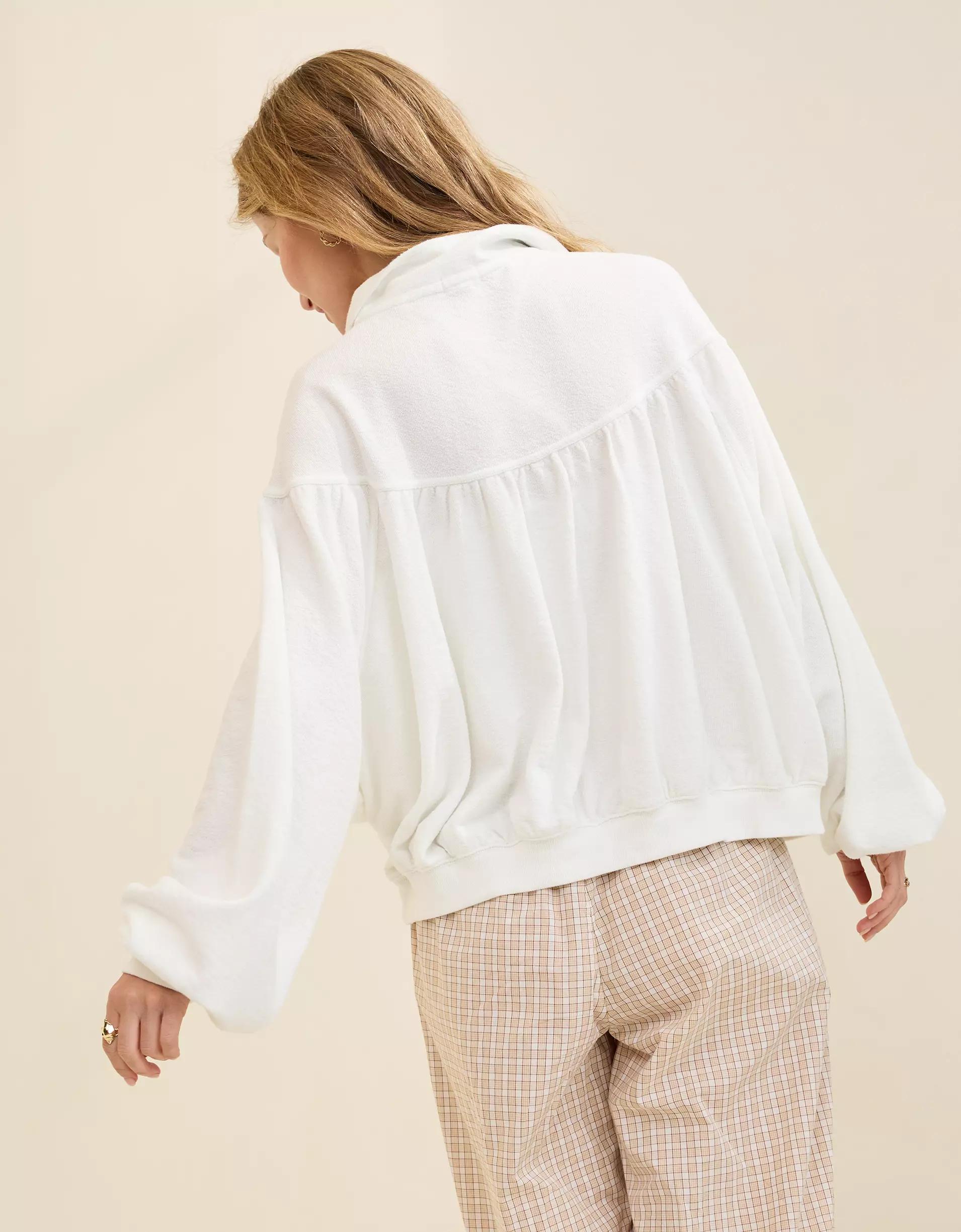 Aerie Soft Life Button Sweatshirt Product Image