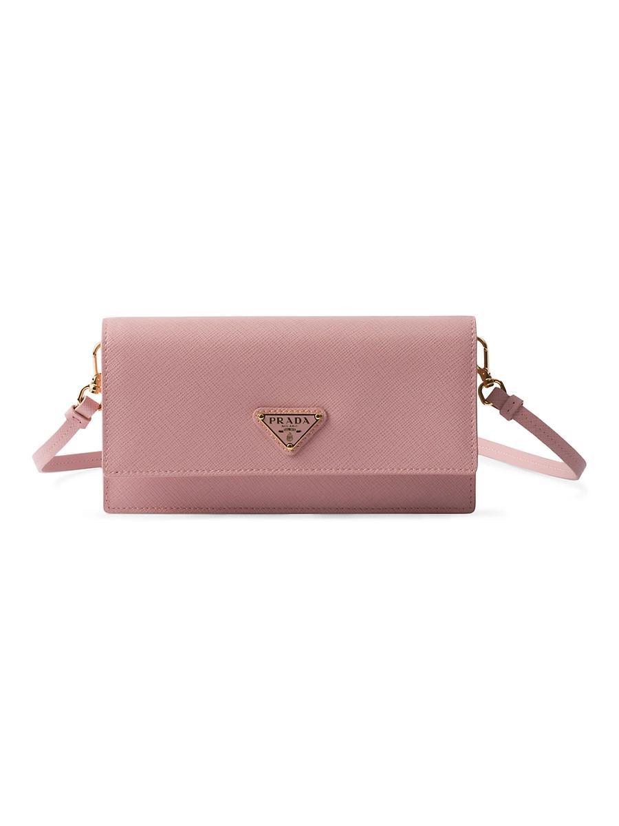 Womens Saffiano Leather Mini Pouch Product Image