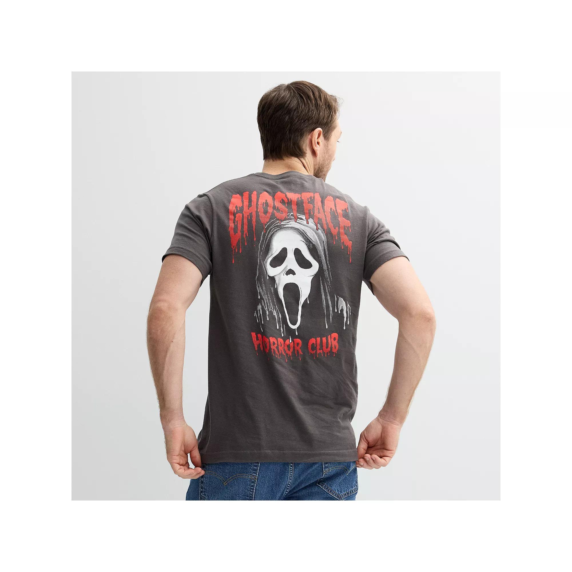 Men's Ghostface Horror Club Graphic Tee, Size: Large, Grey Product Image