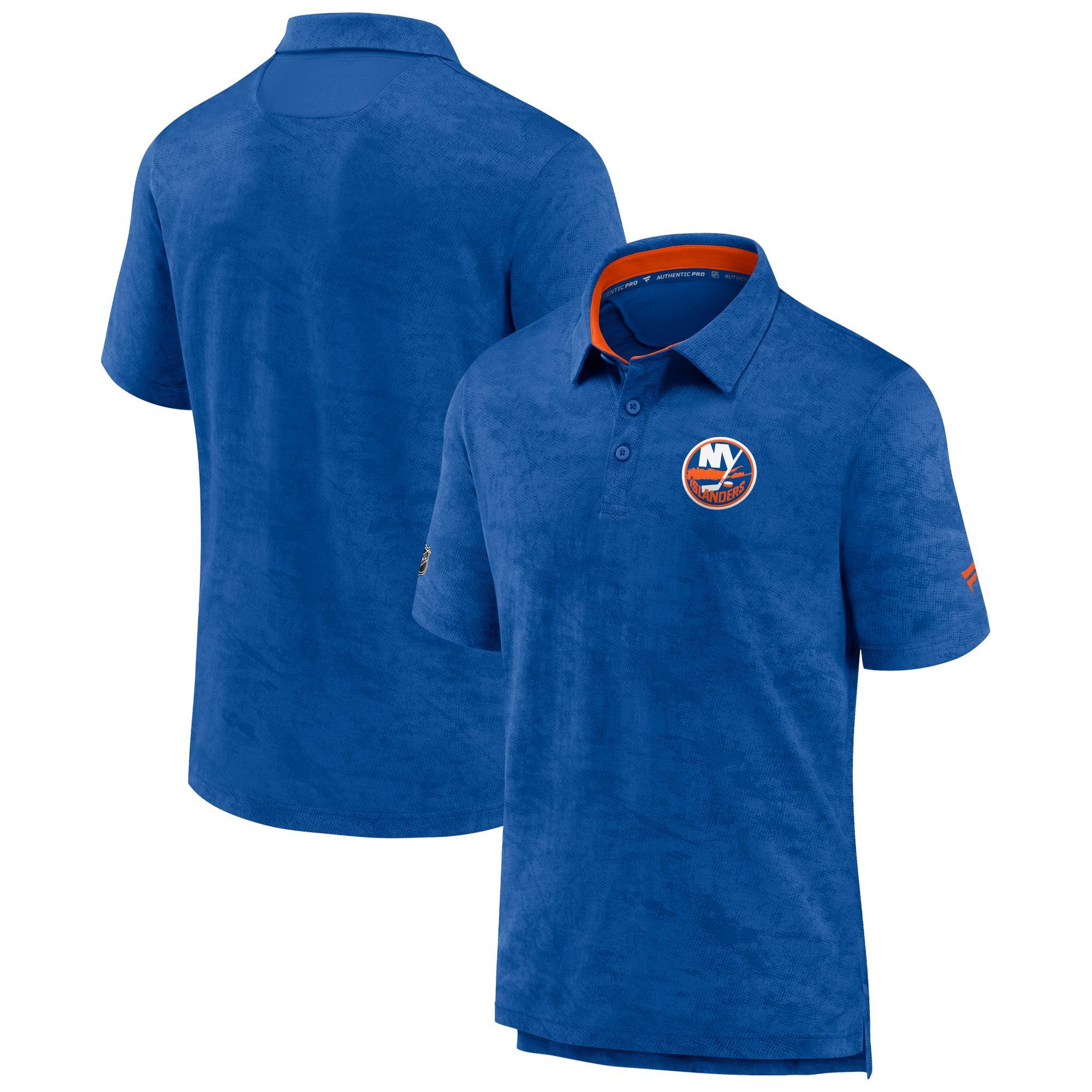 Mens Fanatics Branded Royal New York Islanders Authentic Pro Rink Polo Product Image