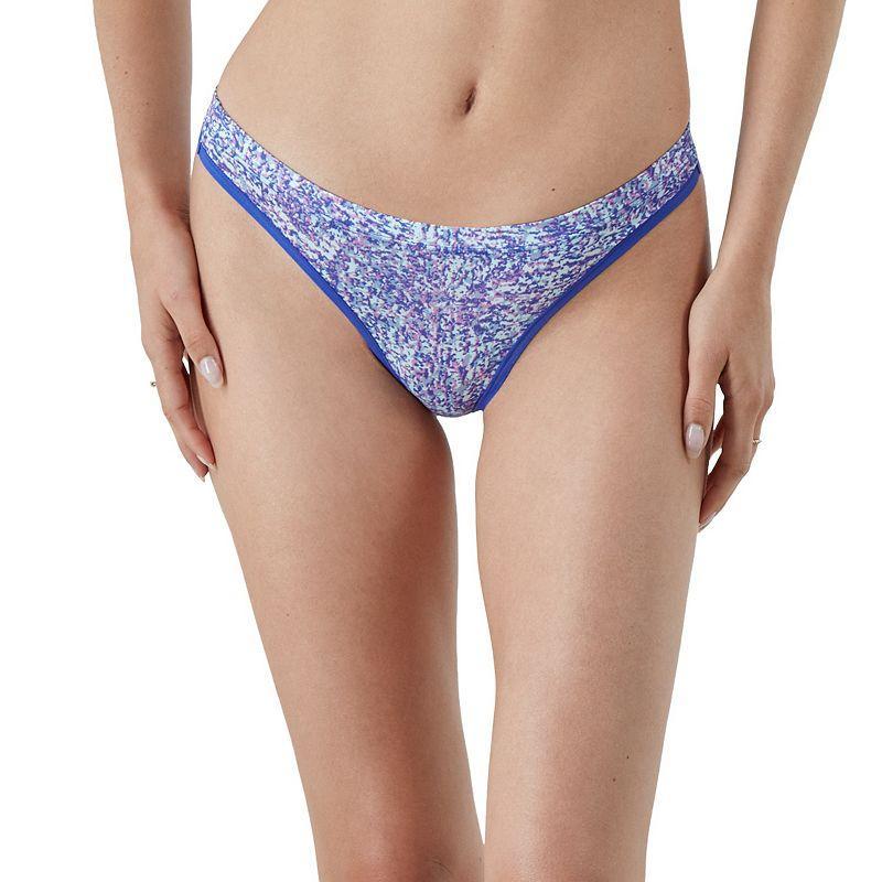 Womens Maidenform Barely There Invisible Look Thong Panty DMBTTG Heart Purple Print Product Image