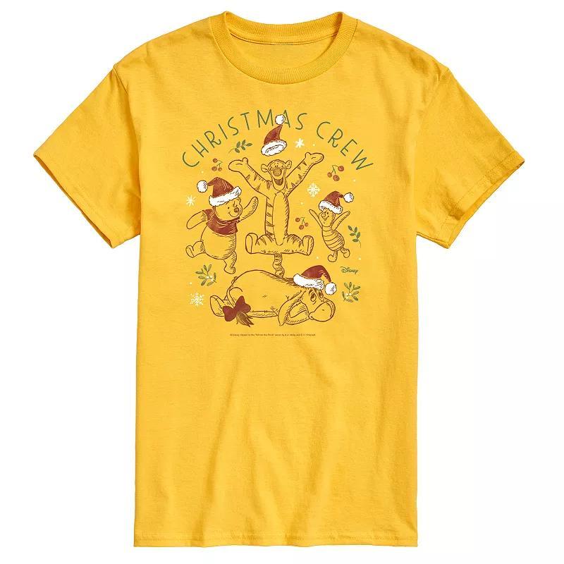 Disney's Winnie The Pooh Men's Christmas Crew Graphic Tee,  Product Image