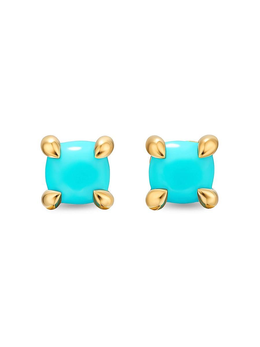 Womens Micro Chatelaine Stud Earrings in 18K Yellow Gold Product Image