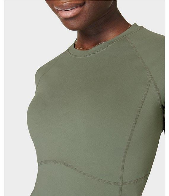 Sweaty Betty All Day Crew Neck Short Sleeve Cropped Tee Shirt Product Image