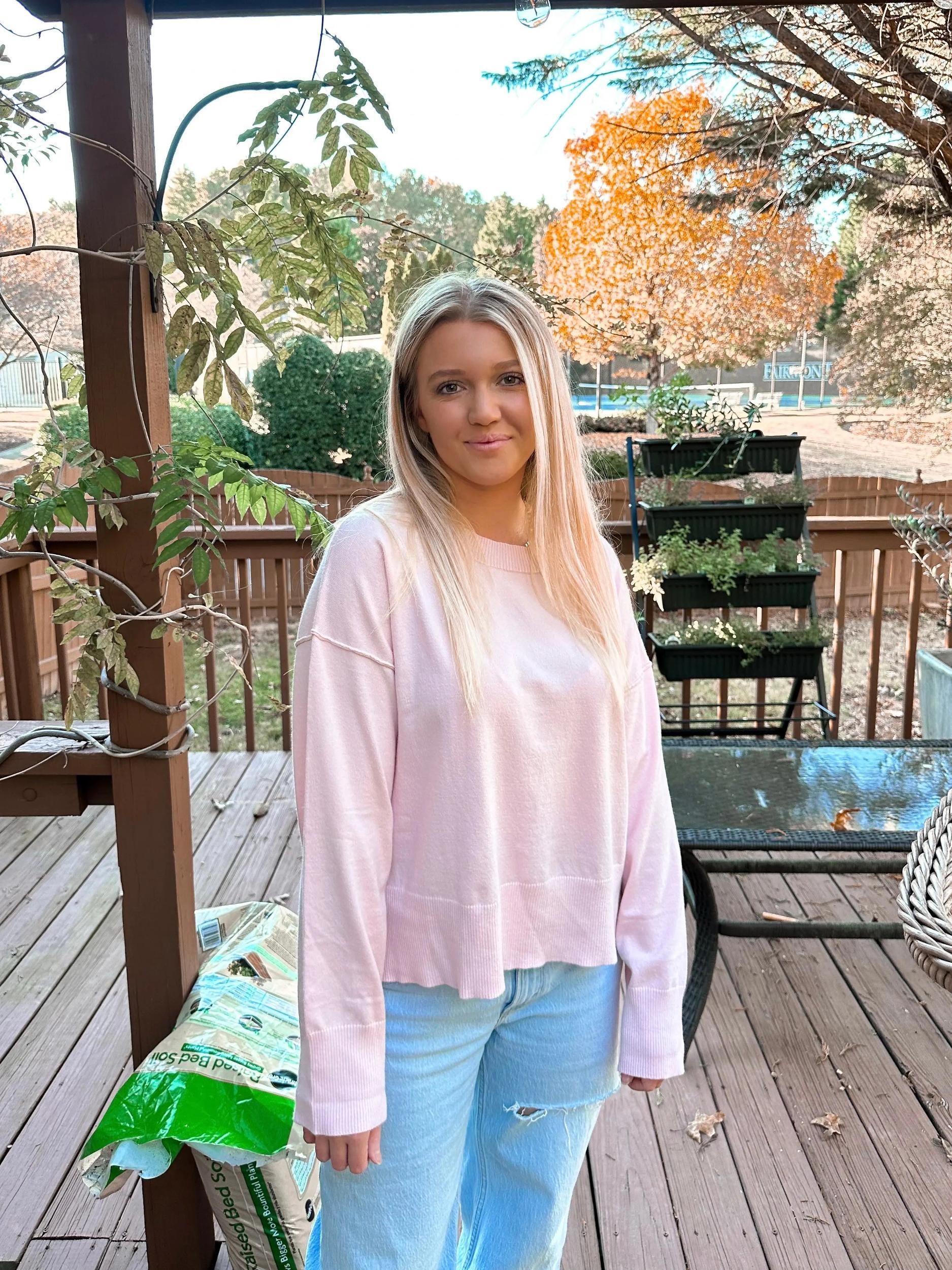 Pink Buttery Soft Sweater Product Image