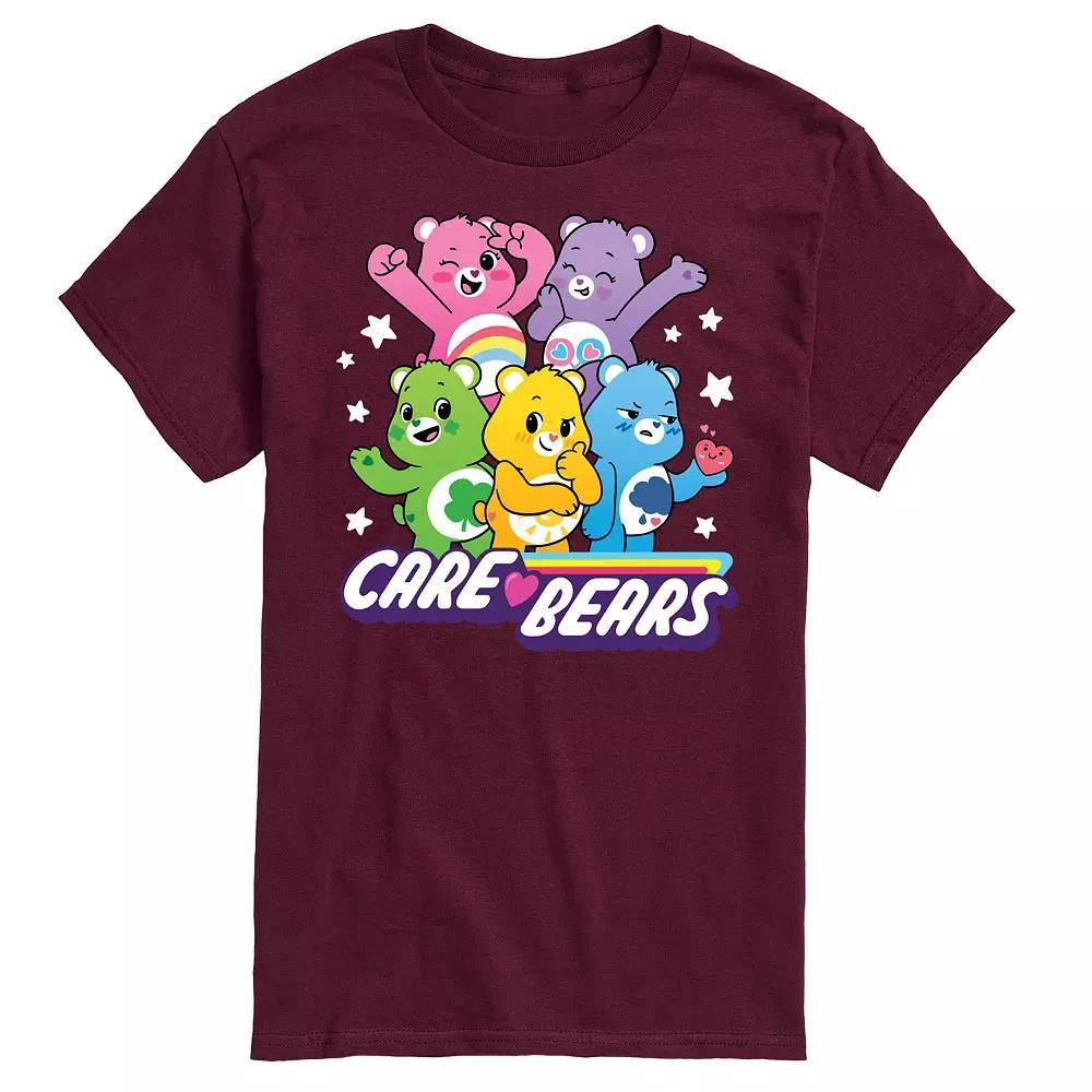 Men's Care Bears Unlock The Magic Main Group Graphic Tee, Size: Small, Red Product Image