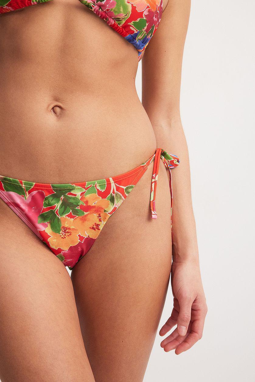 Tie Strap Bikini Panty Flower Product Image