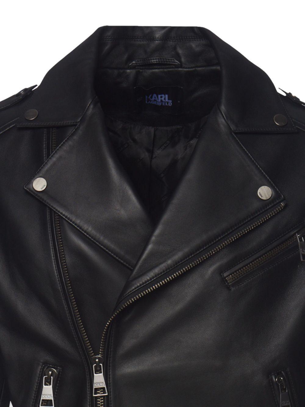 leather biker jacket Product Image