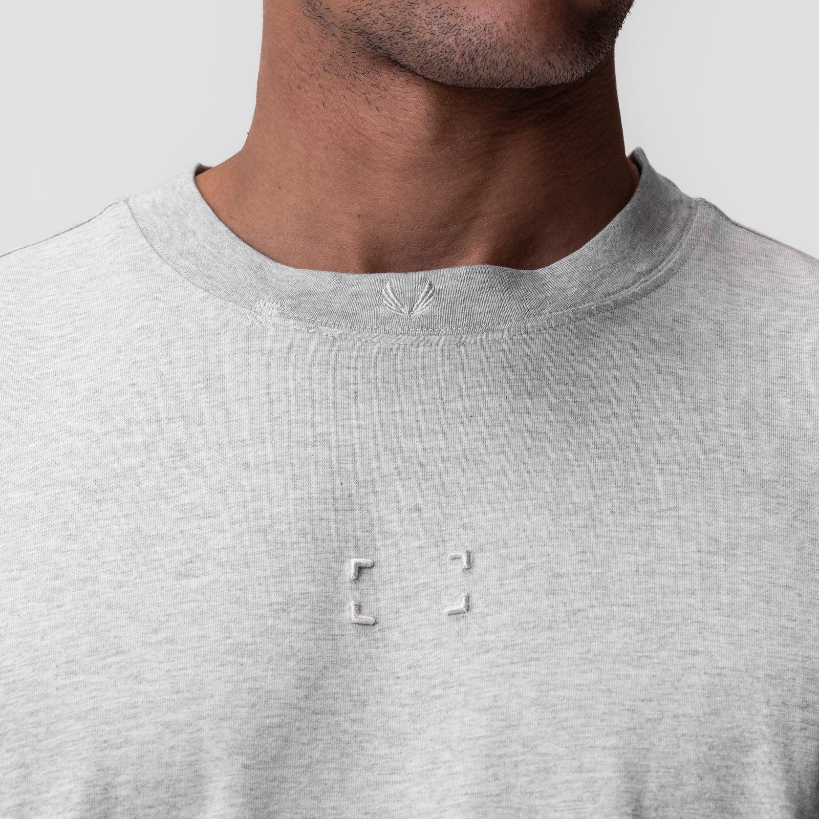 0797. Tech Essential™ Relaxed Tee - Heather Grey "Space Bracket" Product Image