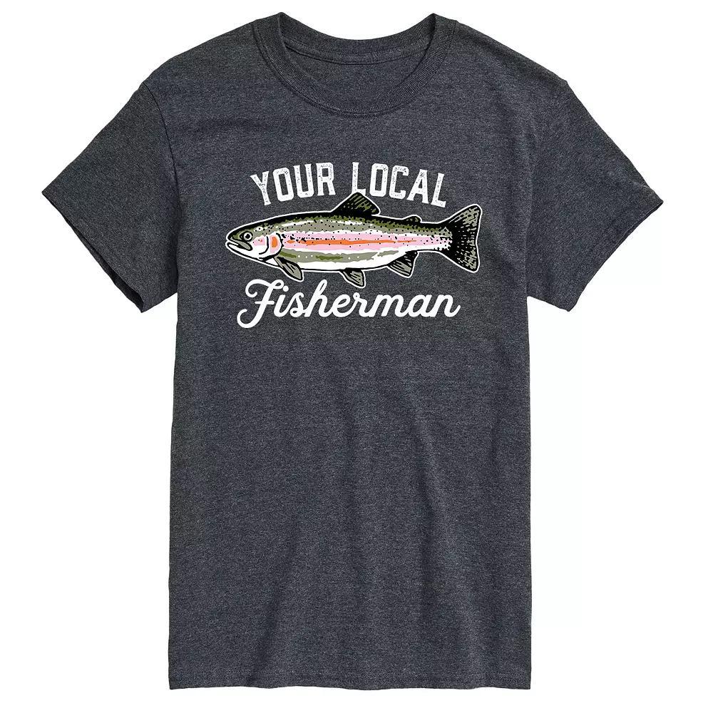 Big & Tall Your Local Fisherman Graphic Tee, Men's,  Product Image