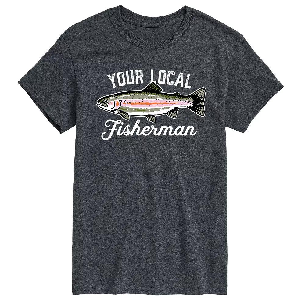 Big & Tall Your Local Fisherman Graphic Tee, Men's,  Product Image