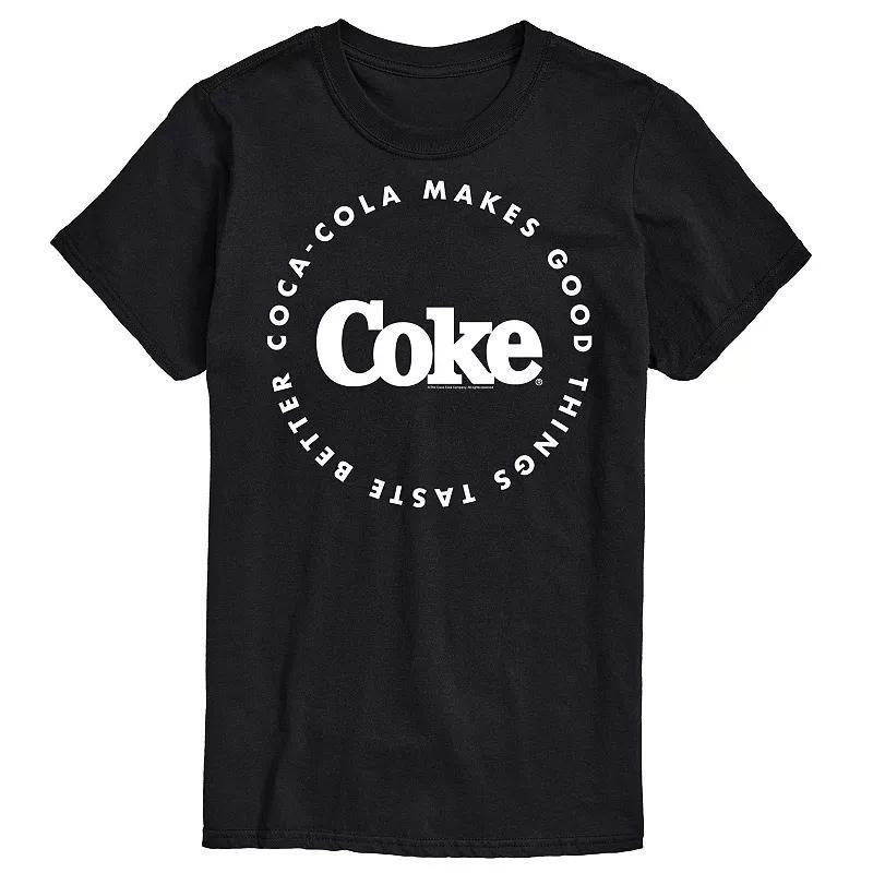 Men's Coca-Cola Things Taste Better Graphic Tee, Size: XXL Tall, Gray Product Image