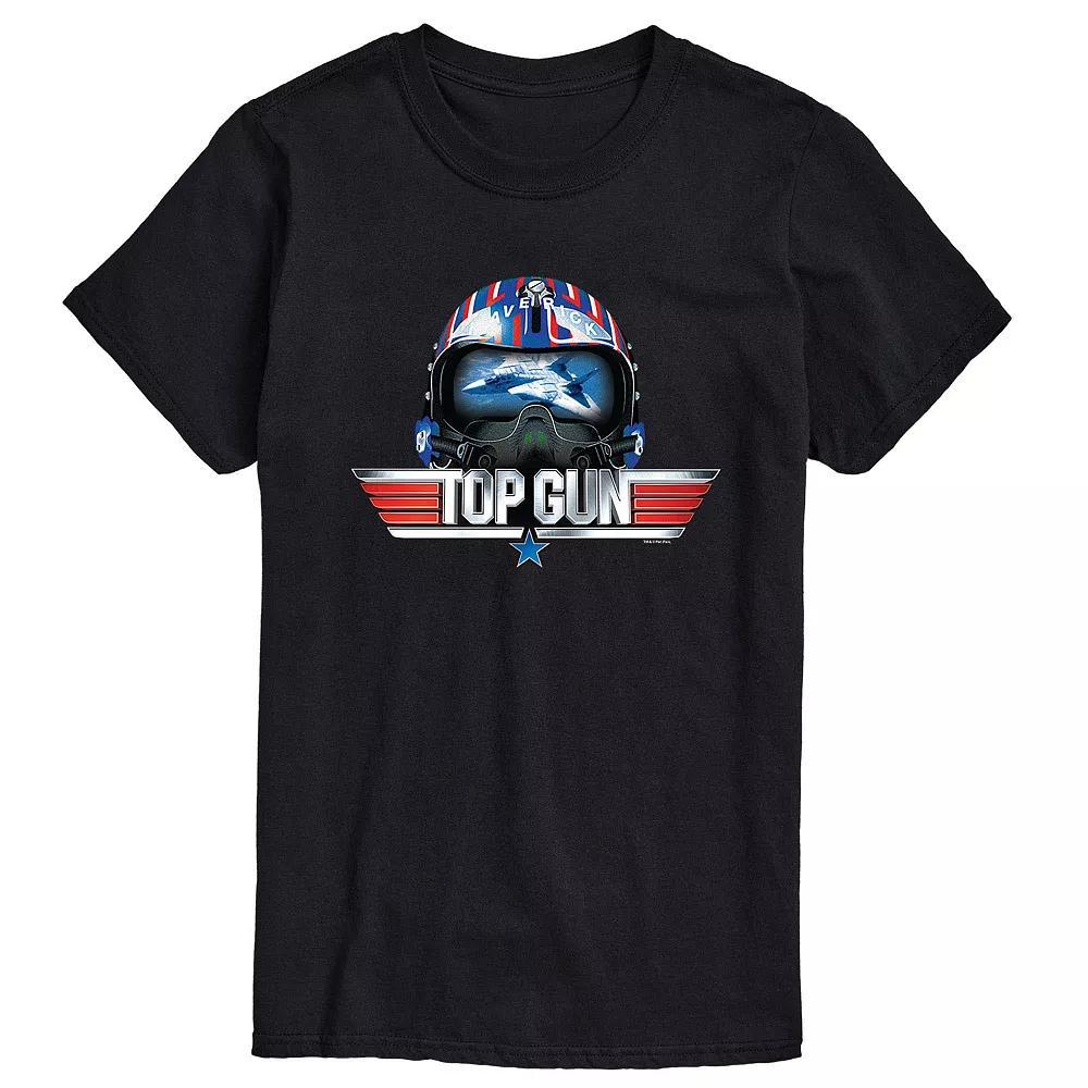 Men's Top Gun Maverick Helmet Tee, Size: XS, Black Product Image