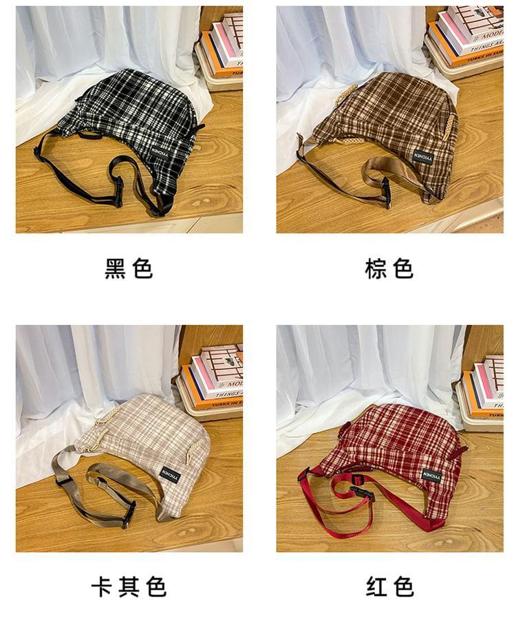 Plaid Multi-Pocket Crossbody Bag Product Image