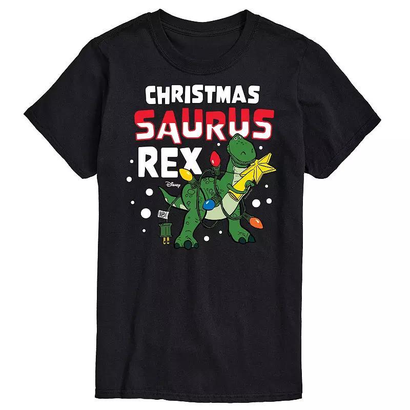 Disney / Pixar's Toy Story Rex Big & Tall ChristmasSaurus Graphic Tee, Men's, Size: 4XL Tall, Blue Product Image