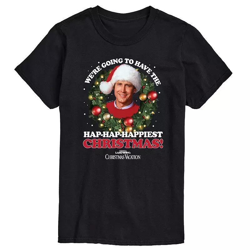 Big & Tall National Lampoons Christmas Vacation Hap-Hap Happiest Christmas Graphic Tee, Mens Product Image