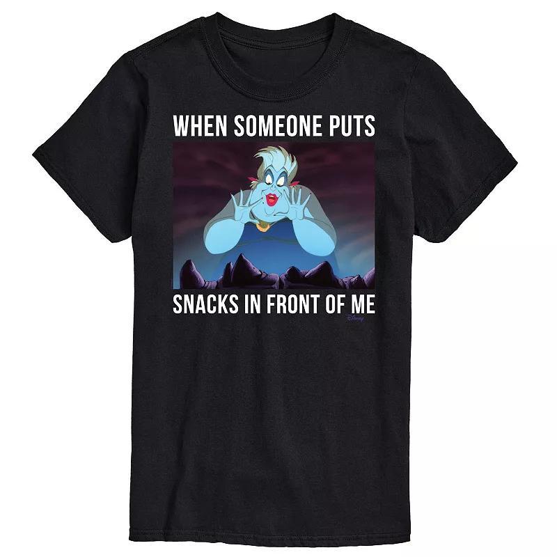 Disney's Villians Big & Tall Ursula Snacks Graphic Tee, Men's, Size: Large Tall, Gray Product Image