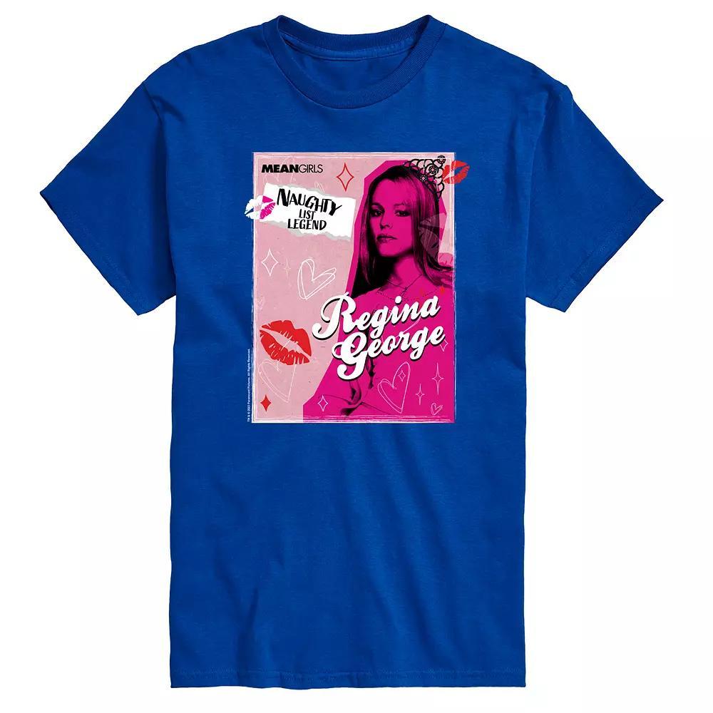 Men's Mean Girls Regina George Naughty List Graphic Tee, Size: XXL, Grey Gray Product Image