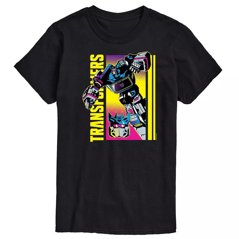 Men's Transformers Halftone Decepticon Tee, Size: XS, Black Product Image