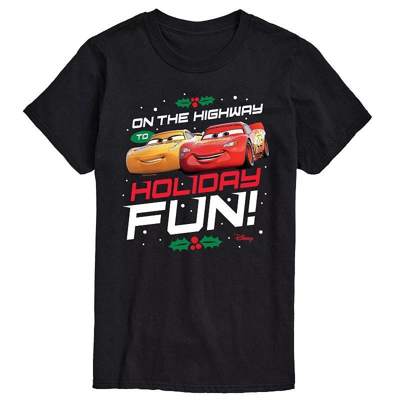 Disney's Cars Big & Tall Highway To Holiday Fun Graphic Tee, Men's, Size: 5XB, Black Product Image