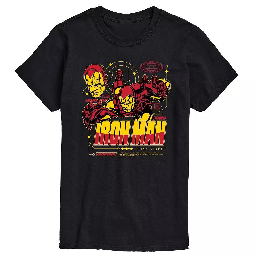Men's Marvel Iron Man Armor Specs Graphic Tee,  Product Image